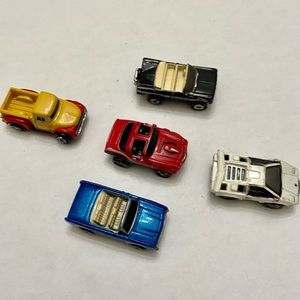 Vintage,  Lot of 5 Miniature 1.25-inch Cars (H)